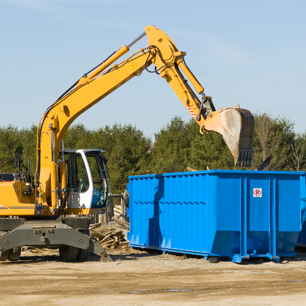 what size residential dumpster rentals are available in Davidson Oklahoma